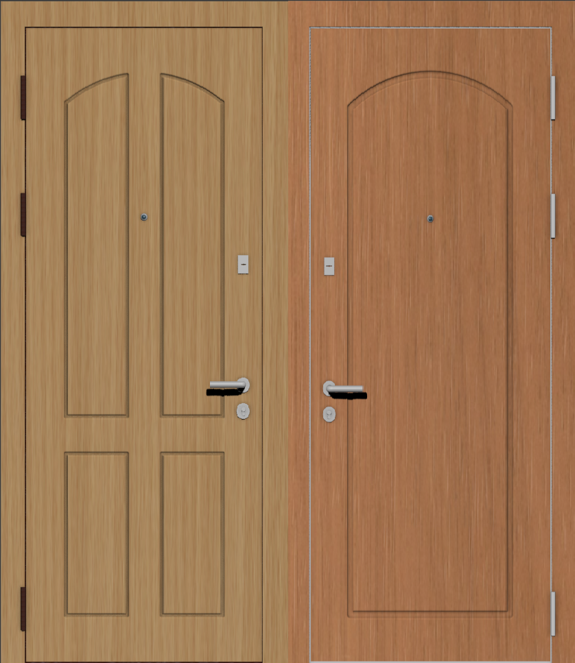 Дверь металлическая входная с отделкой МДФ ПВХ